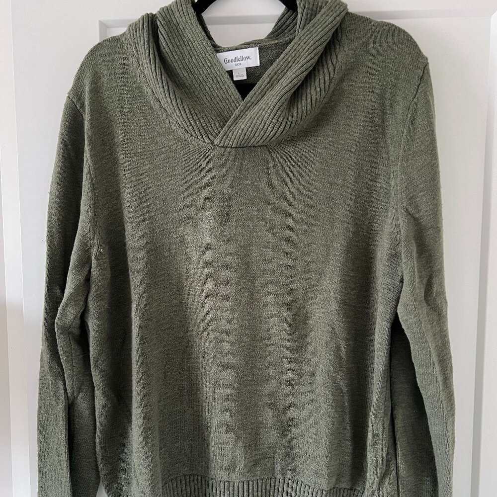 Goodfellow Green Cowl Neck Sweater Size L